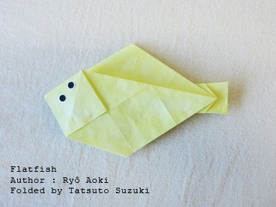 Photo Origami Horned owl, Author : Michie Takayama, Folded by Tatsuto Suzuki